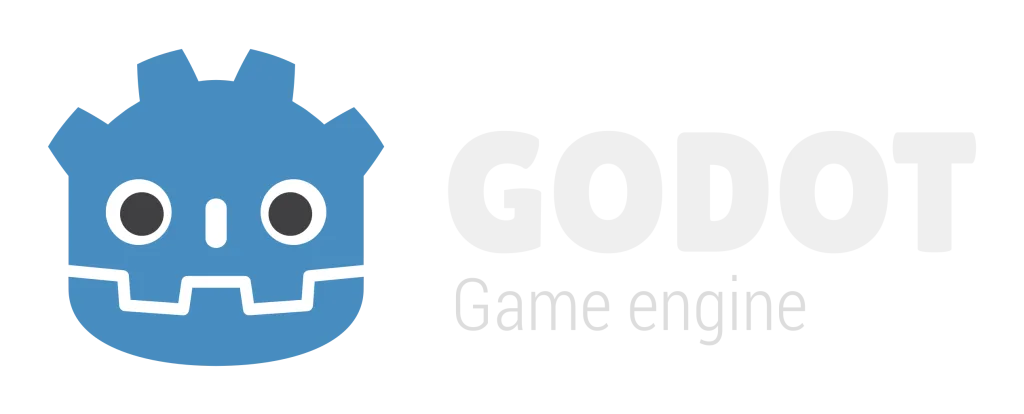 The official Godot Engine logo with the Godot wordmark
