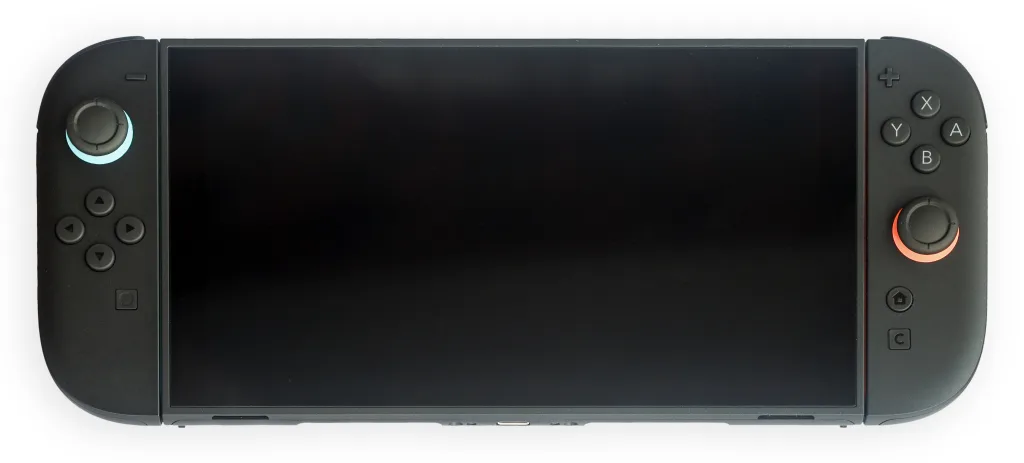A Nintendo Switch 2 console in handheld mode
