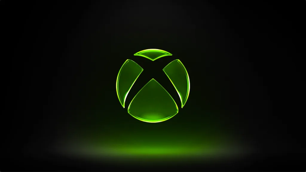 A glowing green Xbox sphere logo centred on a dark background.